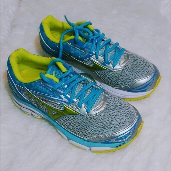 NEW Mizuno Women's Wave Inspire 13 Teal/White Running Sneakers US 6 Athletic - Picture 3 of 9